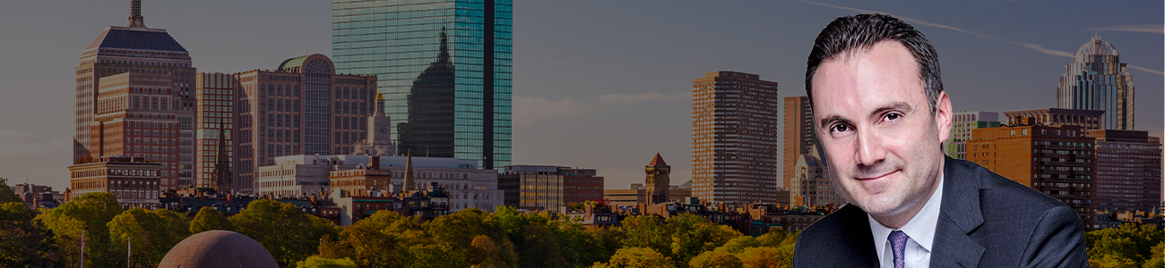 Attorney Profile Picture over skyline of Cambridge, MA - Banner