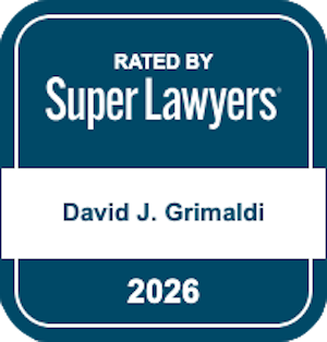 Rated by Super Lawyers David J. Grimaldi - 2026 Badge